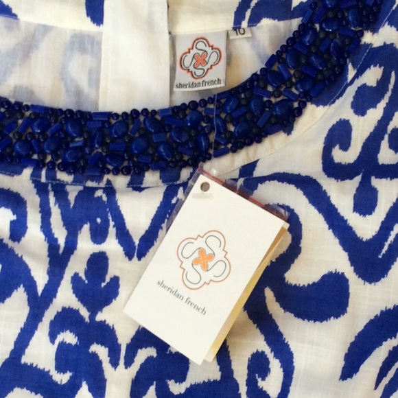 NWT Sheridan French Periwinkle Dress - Size 10 - Picture 4 of 8